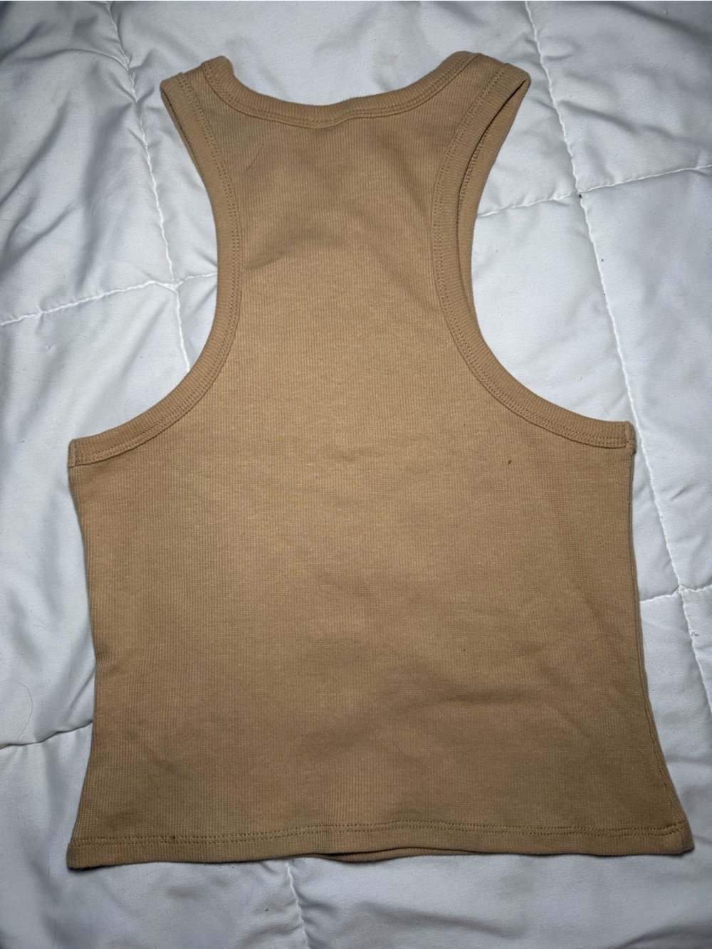 Zine Clothing Mustard Ribbed Racerback Tank - Picture 2 of 6